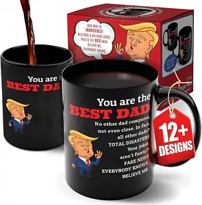 Magic Color Changing MAGA Mug Cup Trump Funny “Best Dad” Great Father's Day Gift - Picture 1 of 5