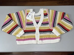 ba&sh Women's ROMY Reversible Sweater Multicolor Size Medium - Picture 1 of 9