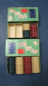 Fichas de póker de arcilla ancla vintage surtidas 2 cajas originales 145 en total - Imagen 1 de 8