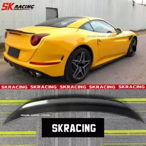 Real Carbon Fiber Rear Trunk Spoiler Wing For Ferrari California T 2015-2018 - Picture 1 of 14