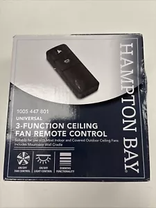 HAMPTON BAY Universal 3-Function Ceiling Fan Remote Control 1005 447 801 - Picture 1 of 1