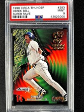 PSA 9 MINT 1998 SKYBOX CIRCA THUNDER DEREK BELL SUPER RAVE SSP /25 #283 =GRD996=