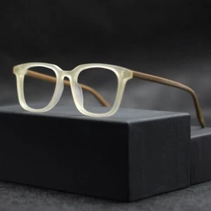 Montatura occhiali da vista vintage quadrati smerigliati colori misti trasparenti unisex - Foto 1 di 26