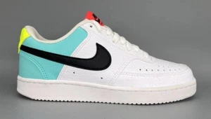 Nike Court Vision Lo Women’s Size 6 White Blue Shoes CZ9352-100 New - Picture 1 of 8