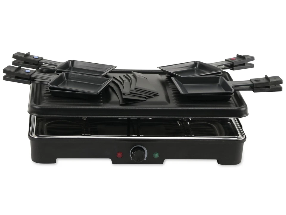 RACLETTE SPARSAME 1200W 6 oder 8 PERSONEN Regelbares Thermostat 6 oder 8 Pfannen - Bild 1 von 1