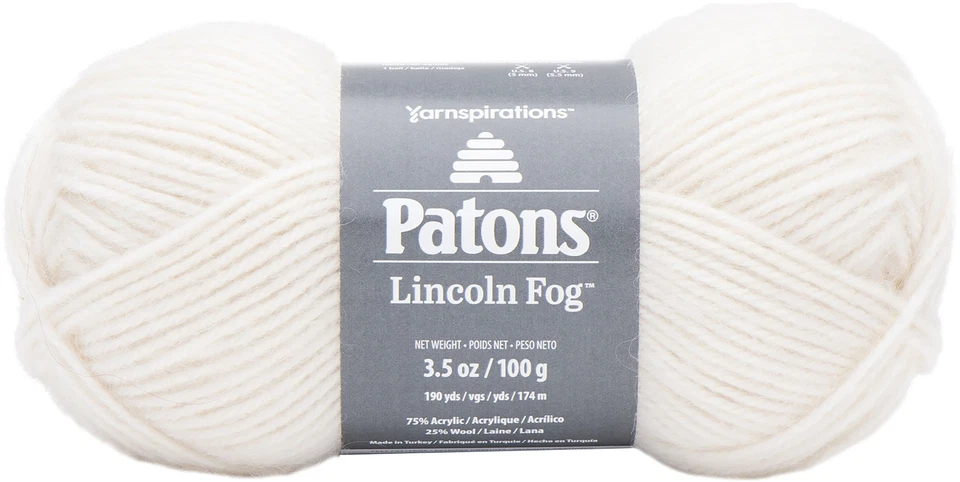 Spinrite Patons Lincoln Fog Yarn-Mother of Pearl, 3 Pack - Image 1 of 1