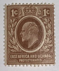 Travelstamps; East Africa & Uganda Stamps Scott #31 1c Edward VII MH OG - Picture 1 of 6