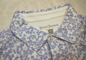 Polo Camisa de Golf Hickey Freeman Performance Tela Estampado en Trébol de la Suerte Nueva con Etiquetas M $94 - Imagen 1 de 12