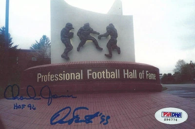 Charlie Joiner & Dan Fouts Signed Chargers Football 4x6 Photo PSA/DNA COA Auto'd - Image 1 of 4