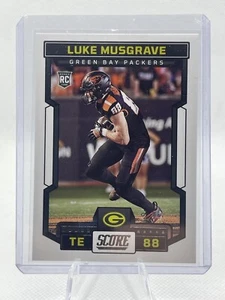 2023 Score Football Luke Musgrave Base RC No. 340 Packers - Picture 1 of 2