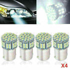 4pcs Ba15s 1156 50 Smd Led White Car Tail Brake Reverse Light Super Bright Bulb