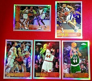 1996-97 Topps Chrome Mutombo Kevin Garnett Rasheed Wallace
