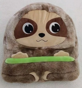 Bee Happy Kid's Lemur Stuffed Animal Tablet, Book, iPad Holder Brown - Picture 1 of 9