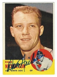 Autogrammkarte 1963 Topps Dave Nicholson Chicago White Sox #234 - mit Echtheitszertifikat - Bild 1 von 1