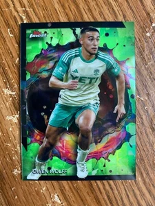 2024 Topps Finest MLS Owen Wolff Green Refractor 13/75 Rare #244 - Picture 1 of 1