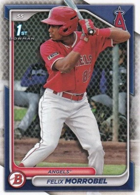 2024 Bowman - Prospects #BP-121 Felix Morrobel (RC) Los Angeles Angels - Image 1 of 2