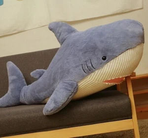 Shark 35 Inch Pillow Cushion Stuffed Animal Plush Toys Toddler Doll Kids Gifts - Picture 1 of 5