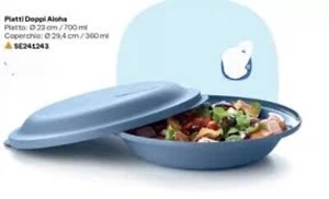 TUPPERWARE PIATTO DOPPIO ALHOE.( Uno Fondo Uno Piano) Bambino - Foto 1 di 2