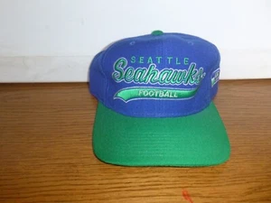 Vintage NFL Seattle Seahawks Hat STARTER THE NATURAL Wool Blue/Green - Picture 1 of 6
