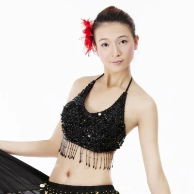 INSCHMUCK RÄUMUNGVERKAUF! C966 Bauchtanz Kostüm Oberteil Belly Dance Top Fasching Party