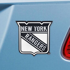 Brand New NHL New York  Rangers  Chrome  Metal  Auto And Home Peel & Stck Emblem