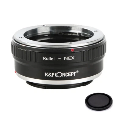 Adaptador K&F Concept para lente de montaje Rollei QBM a montura Sony E a6000 A72 A73 A7R4 Foto 1 de 4