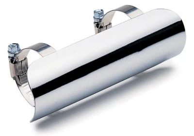 Cobra - 99-0175P - Universal Heat Shield for Head Pipe - Chrome - 2 1/4 x 7 inch - Image 1 of 2