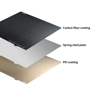 (with Magnetic Base )430x430mm PEI Build Plate 3D Print Bed Double Side TDW - Zdjęcie 1 z 12