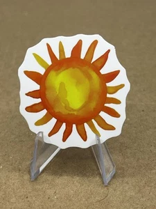 Watercolor Sun Matte Sticker - Picture 1 of 2