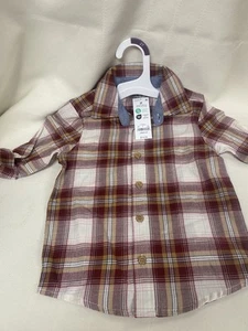 Camicie OshKosh manica lunga con bottoni ragazzo taglia 2T a quadri - Foto 1 di 4