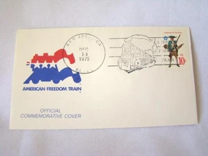 Excellent US Mail Stamped Patriotic Cover Envelope, 10 Cents, 1975 FREEDOM TRAIN - Picture 1 of 5