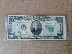 1950 D SERIES U.S. TWENTY DOLLAR $20 BILL VINTAGE RICHMOND - Picture 1 of 8