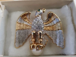 Amerikanischer Weißkopfseeadler Brosche wie von First Lady Barbara Bush getragen - Bild 1 von 1