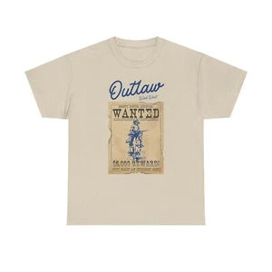 Outlaw Unisex T-Shirt-Cowboy-Country Music-Cowgirl-Spring-Gift-Rodeo-Southern - Picture 1 of 37