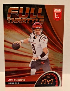 2022 Panini Donruss Elite Joe Burrow Full Throttle Insert! #FT16 BENGALS!! - Picture 1 of 2