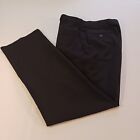 Stafford Essentials Men's Black Polyester Dress Pants Classic Fit Size 32x32