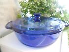 Anchor Hocking Ovenware Cobalt Blue 2 Qt Caserole Dish With Lid