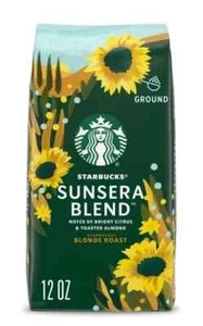 Starbucks Sunera Blend Light Roast Ground Coffee 12 OZ - Picture 1 of 6