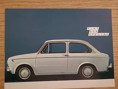 Brochure Depliant Catalogo Fiat 850 italiano 1968 4 pagine Foto 1 de 4