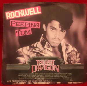 Rockwell Peeping Tom 7" Vinyl 45 Promo Picture Sleeve 1985 The Last Dragon - Imagen 1 de 3
