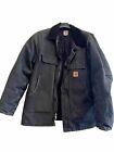 Men's Carhartt C26 BLK Black Work Wear Arctic Quilt Lined Jacket XL Tall