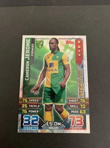 2015/16 Norwich City Cameron Jerome Topps Match Attax #216 - Picture 1 of 2