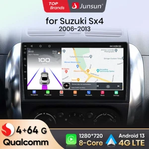 Qualcommchip für SUZUKI SX4 2006-2013 CarPlay Android 13 Autoradio GPS 64G - Bild 1 von 14