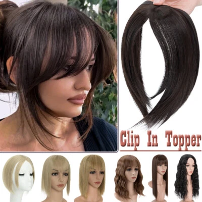 Extensiones de clip de pelo real 100 % natural para mujer Foto 1 de 4