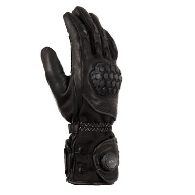 Guantes de moto de cuero Knox Zero 4 - Cierre BOA, compatible con pantalla táctil Foto 1 de 3