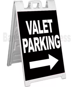 Insegna Significade A-Frame marciapiede sandwich pavimentazione - VALET PARKING - Foto 1 di 1
