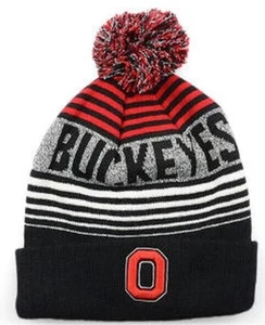 Sombrero Pom de punto con esposas abiertas de los Ohio State Buckeyes - Imagen 1 de 2