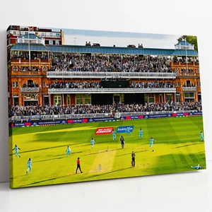 Inglaterra CRICKET Ganador Copa Mundial 2019 LORES - Jugadores Erumptaron con Alegría - Estampado de Lona - Imagen 1 de 10