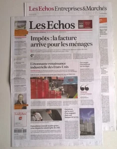 LES ECHOS N°21 505 du 22/08/2013 - Renaissance industrielle USA/ Thomas Malthus - Picture 1 of 9