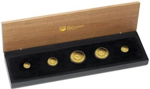 1,9 oz Australien Goldmünzen Känguru 2014 Set - 5 Werte PP - Picture 1 of 7